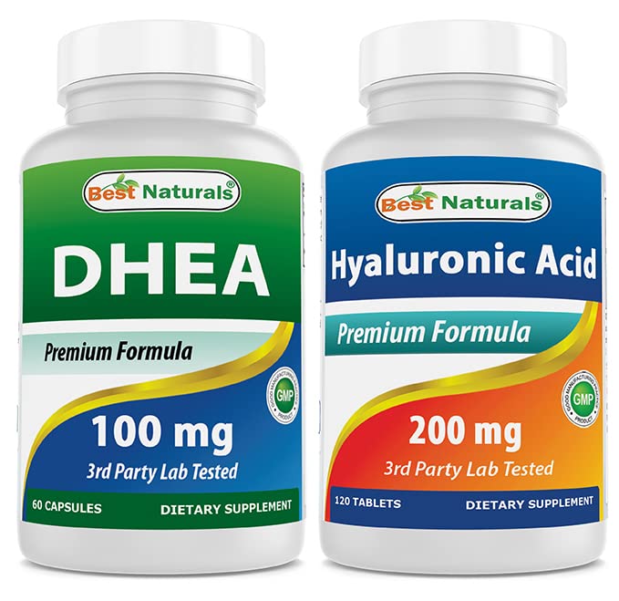 Beste Naturals DHEA 100mg & Hyaluronsyre 200 mg