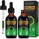 Mullein Drops, Mullein Leaf Extract, Organisk Mullein Leaf Tinkture Herbal Supplement, Ingen Additiver Mullein Extract Drops 2 fl Oz, 2 Pakker
