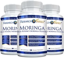 Forskning Bekreftet Moringa Oleifera - 100% ren ekstrakt- 1200 mg Per servering - 60 greve - 3 måneders forsyning