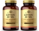 Solgar Lutein 20 mg, 60 Softgels (pakke med 2) - Støtter øyehelse - Hjelper Filtrer ut blått lys - Inneholder Floraglo Lutein - Ikke-GMO, Glutenfri, Dairy Free - 120 Total Services