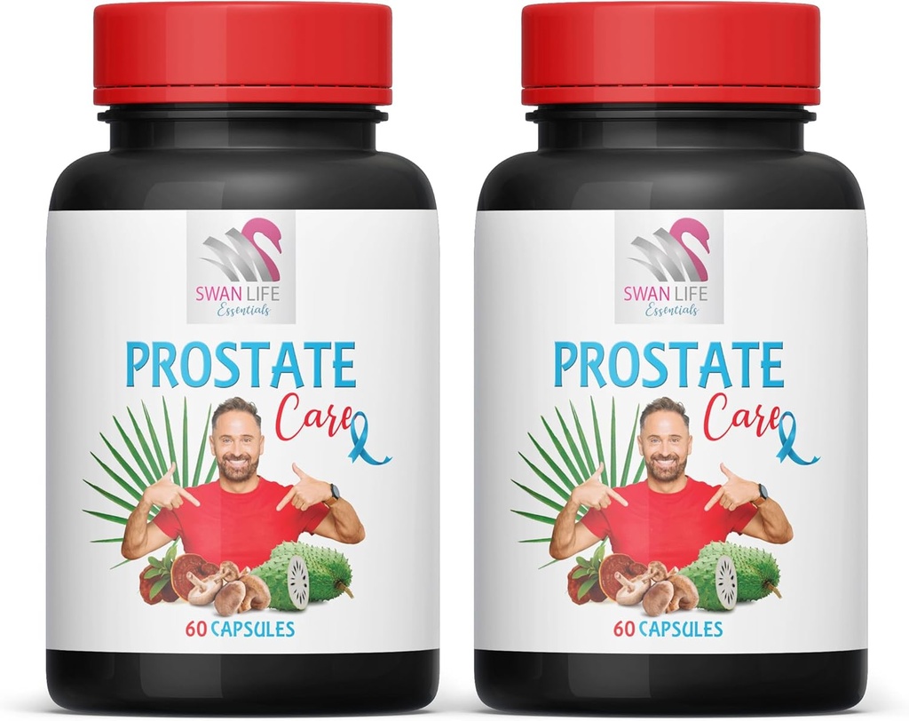 Saw Palmetto Supplement - Prostate Support PILS - naturlige ingredienser, så Palmetto, Stinging Nettle Leaf, Maitake Mushroom, Reishi, Shiitake, Prostate Support Supplement for menn, 2 flasker 120 Caps