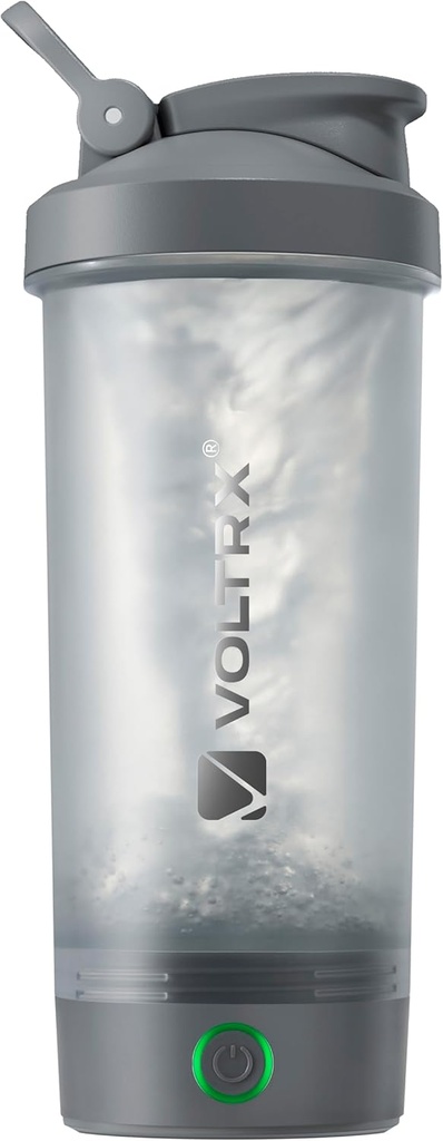 VOLTRX Protein Shakerflaske, Merger USB C Oppladbar elektrisk proteinshakemikser, Shaker kopper for proteinshake og måltid erstatningshake, BPA gratis, 24oz