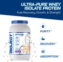 Evogen Isoject - Whey Protein Isolate | Ultra-Pure Whey Protein pulver med tenner Enzymer, BCAA og EAAs | Økt absorpsjon og gjenoppretting | Bursdag Kake | 25 serveringer