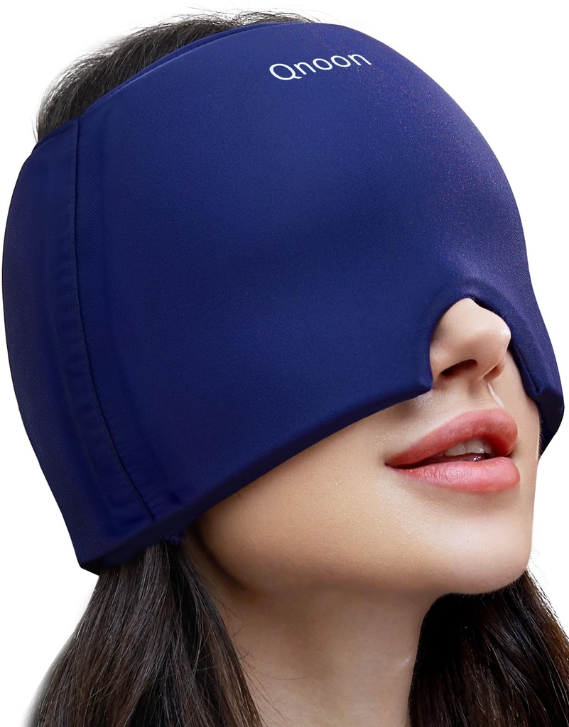 Migraine Relief Cap, hodepine Relief Cap Mask produkter, kjøling Odorless Gel Ice Head Wrap for strekk, stress, Hangover og puffy øyne