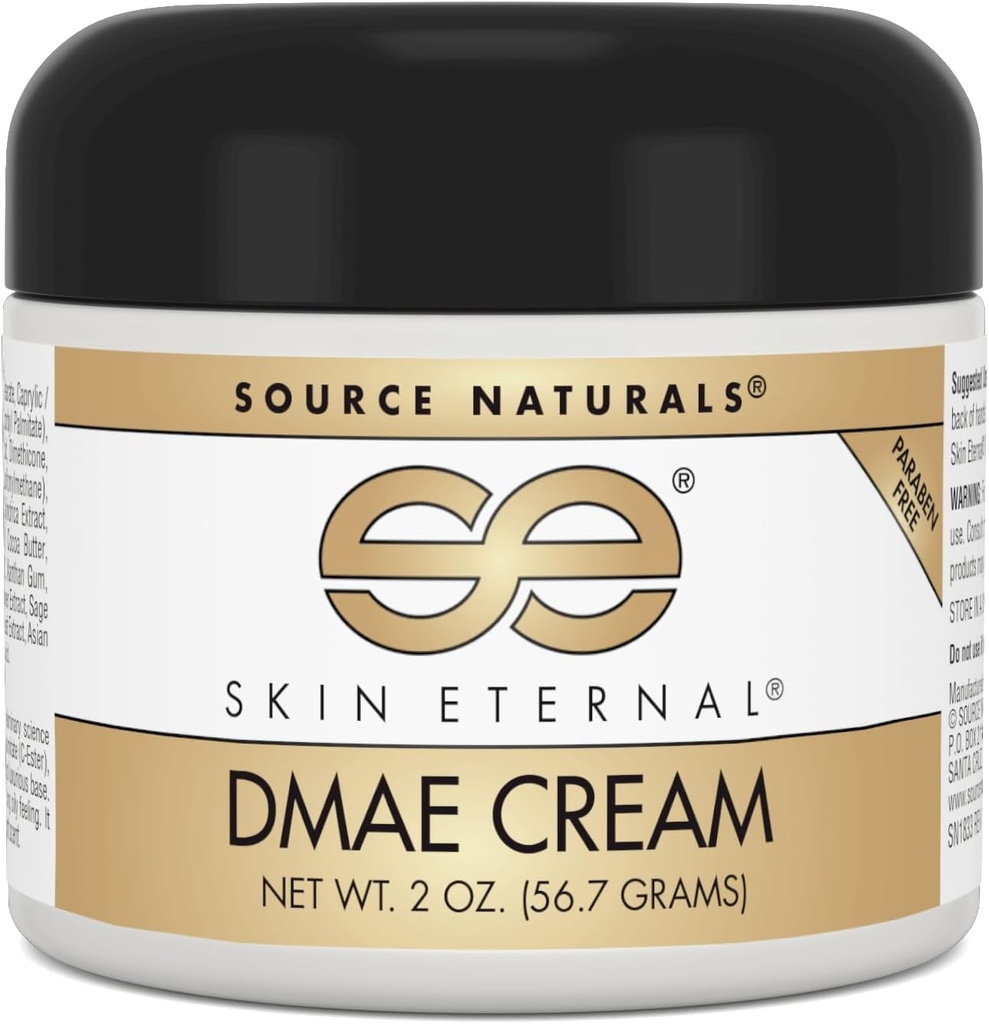 Kilde Naturals skinn evig DMAE cream, paraben gratis - 2 oz