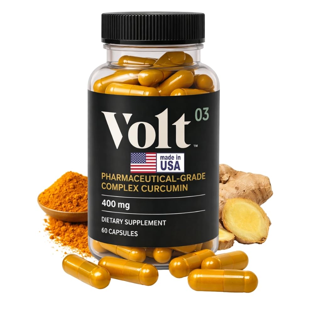 Organic Turmeric Curcumin Capsules, 400mg Complex Curcurmin - Pharmaceutical-Grade Curcumin Supplement for felles helse, immunstøtte, & sunn inflammasjon respons, 60-dager (2 måneder) forsyning