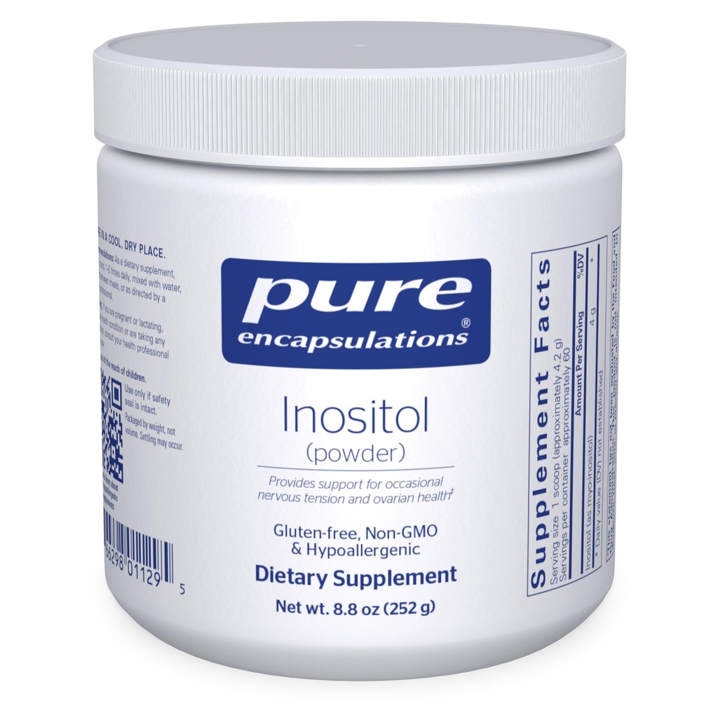 Ren innkapslinger Inositol (Powder) - Supplement til å støtte energi, nervesystem og ovarial funksjon* - med Myo-Inositol - 8,8 Ounces