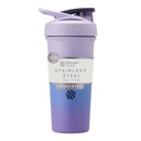 BlenderBottle Sport Sleek isolert rustfritt stål Shaker flaske med Wire Whisk, 25-Ounce, Lavender Ombre – Protein rister og hydrasjon for åleter og treningssentre, enkel blanding, Slim lett å holde, holder drikker kalde, låsbare Lid
