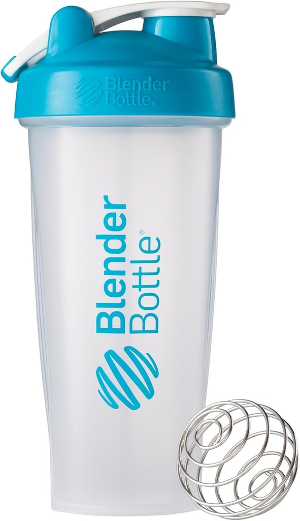 BlenderBottle Classic Loop topp Shaker flaske, 28-Ounce, Clear/Aqua