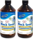 NORTH AMERICAN HERB & SPICE Black Seed Oil - 16 fl oz, Pakke med 2 - Digestiv & Immune Support - Ikke-GMO - 192 Total Services