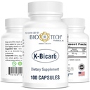 Bio-Tech Pharmacal Kalium kosttilskudd (K-Bicarb, 100 greve)