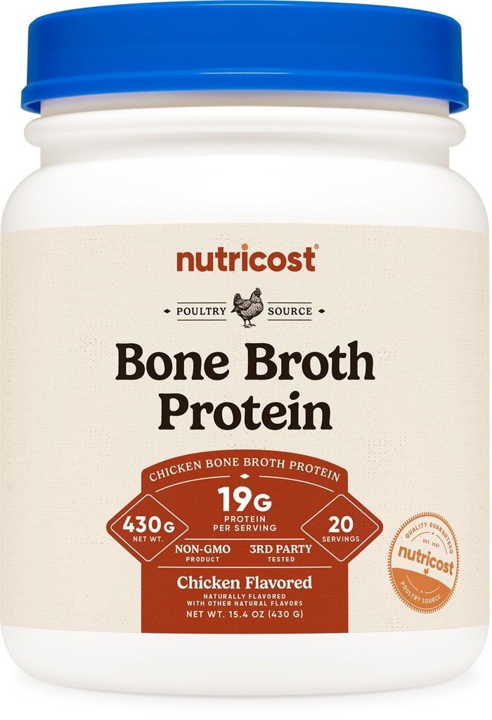 Kylling Bone Broth Protein (Chicken Flavored, 20 serveringer)