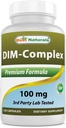 Beste Naturals DIM Supplement 100 mg 120 kapsler, DIM for østrogenmetabolisme og balanse, For Menopause, Body Building, PCOS & Hormonal Acne