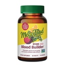 MegaFood Blood Builder Iron Supplement for kvinner og menn - Øke jernnivå uten bivirkninger - Bekjemper tretthet - Vitamin B12, Folinsyre og vitamin C - Vegansk - 60 Mini Tabletter (30 Serveringer)