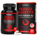 Fadogia Agrestis og Tongkat Ali Supplement Performance Blend - (120 Kapsler) - Maks styrke - Drive, Atletisk ytelse og muskelmasse - Glutenfri, Ikke-GMO, Vegan Kapsler - USA laget