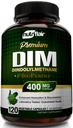 NutriFlair DIM Supplement 400mg med Bioperin, 120 kapsler - Diindolylmetan - Estrogenmetabolisme støtte og hormonbalanse, Menopause, PCOS, Acne og hudpleie for menn og kvinner - Sammenlign med 300mg