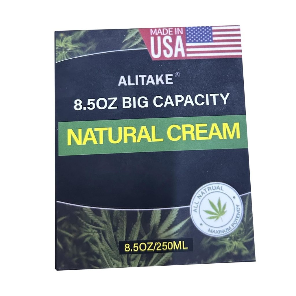 8,5 oz naturlig krem, stor kapasitet - naturlig formel - absorber raskt