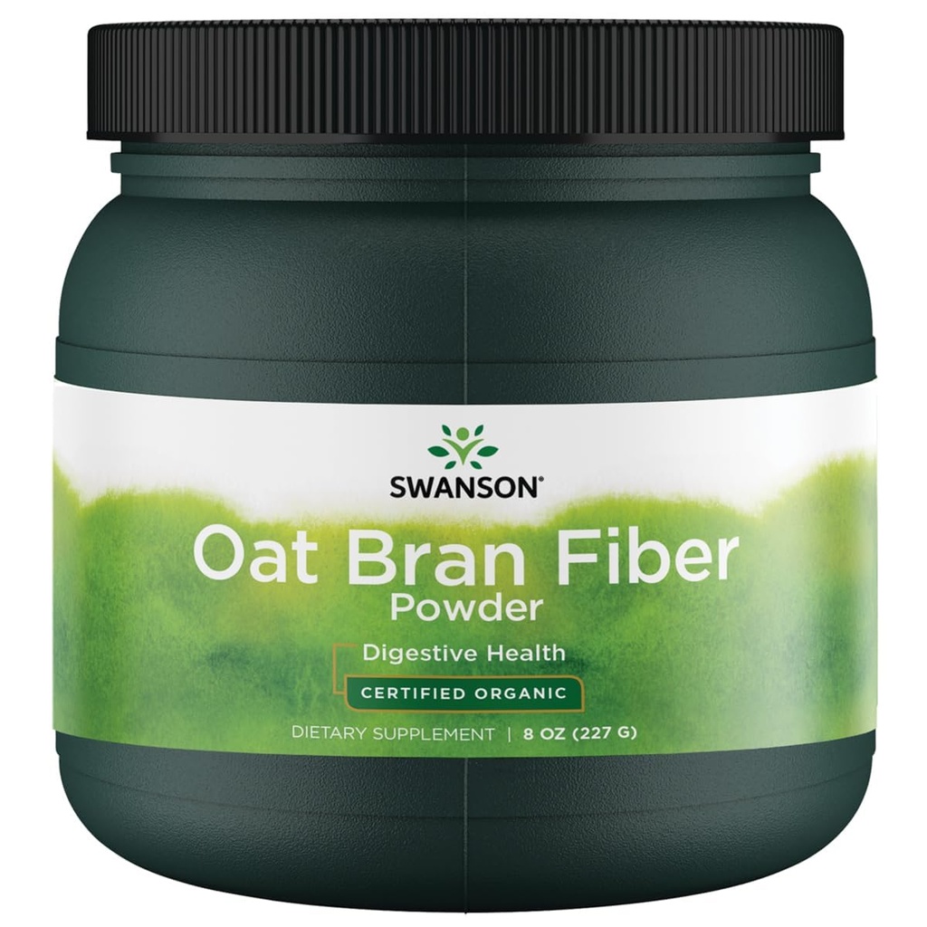Swanson sertifisert økologisk havre Bran Fiber 8 Ounce (227 g) Pwdr
