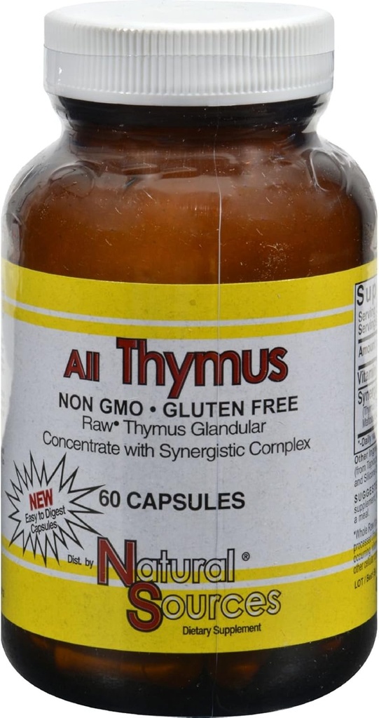 Naturlige kilder Alle Thymus 60 kapsler
