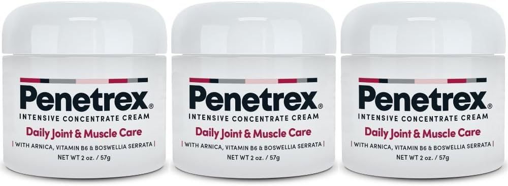 Penetrex Joint & Muscle Therapy - beroligende komfort for rygg, hals, hender, føtter - Premium hele kroppen Rub med Arnica, vitamin B6 MSM & Boswellia - 2oz 3-Pack
