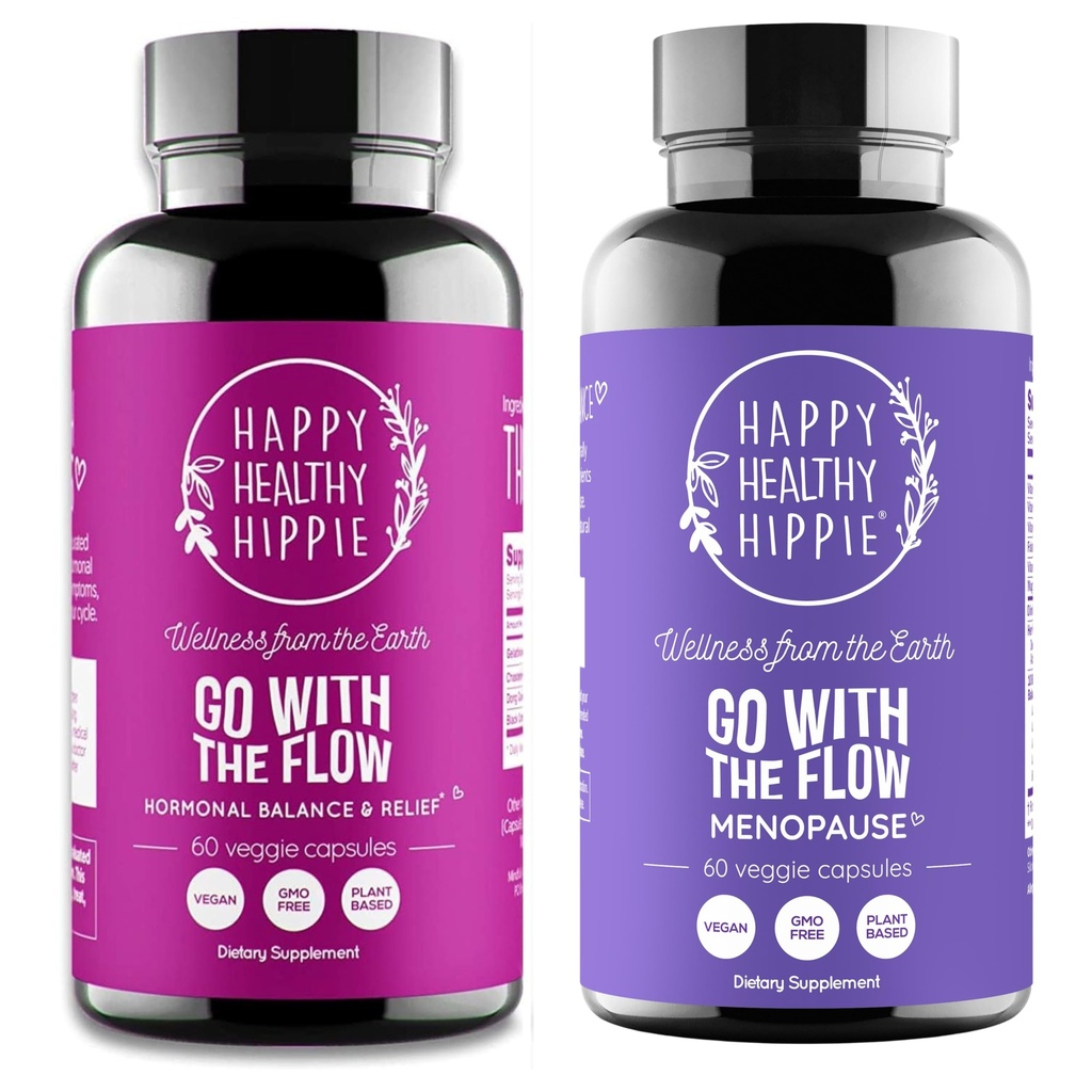 Happy sunn Hippie Gå med Flow Menopause støtte og gå med Flow Hormon Balance for kvinner