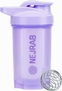 Protein Shaker flaske – Perfekt for kaffe, proteinpulver – 16 Oz – for mikser ball – Shaker kopper for proteinshakes (Purpel)