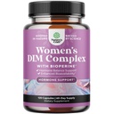 Natures Craft Potent DIM Supplement for kvinner - Hormon Balance for kvinner med DIM og svart Pepper Menopause Støtte og PMS Relief - Menopause Supplements Ekstra styrke 300mg per servering