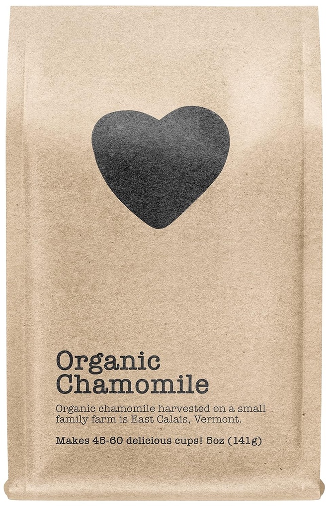 Organisk Kamille, 45-60 Serverer, Eco-Conscious Zip Pouch, Koffeinfri, Pure Loose Leaf Te Grown i Amerika, 5 Ounce (medium)