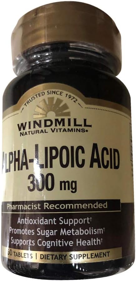 Vindmølle Alpha Lipoic Acid 300 Mg Tabletter 60 Ea, 60.0 Antall