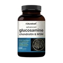 NatureBell Advanced Glucosamine Chondroitin MSM Supplement, 240 kapsler | 10-i-1 felles støttekompleks - med Hyaluronsyre, kollagen, Turmeric, Boswellia, og mer - Ikke-GMO