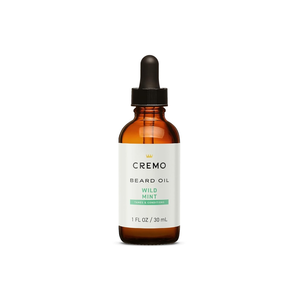 Cremo Beard Oil, revitalizing Wild Mint, 1 fl oz - gjenopprette naturlig bevegelse og myke din beard å hjelpe linde Beard Itch