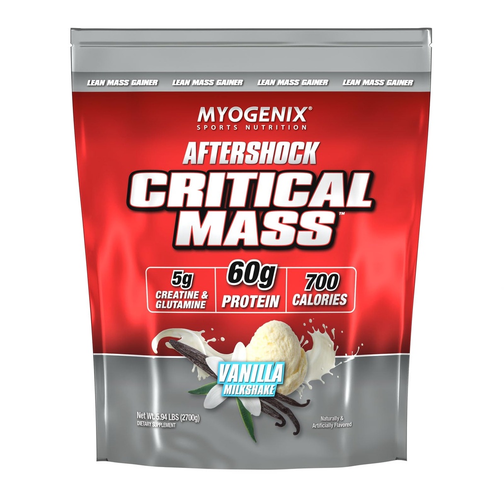 Myogenix kritisk masse gevinster - muskel masse vekt gevinst Supplement, Zero Laktose Whey Protein pulver - anabole Whey Protein - Vanilla (5 lbs)