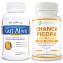 All-Naturlig Gut og Nyre Helse Supplement | Ginger, Artichoke Leaf Ekstrakt, Deglycerized Licorice Root & Patentert Zink Carnosin | Stone Crusher Chanca Piedra, Hydrangea & Dandelion Root