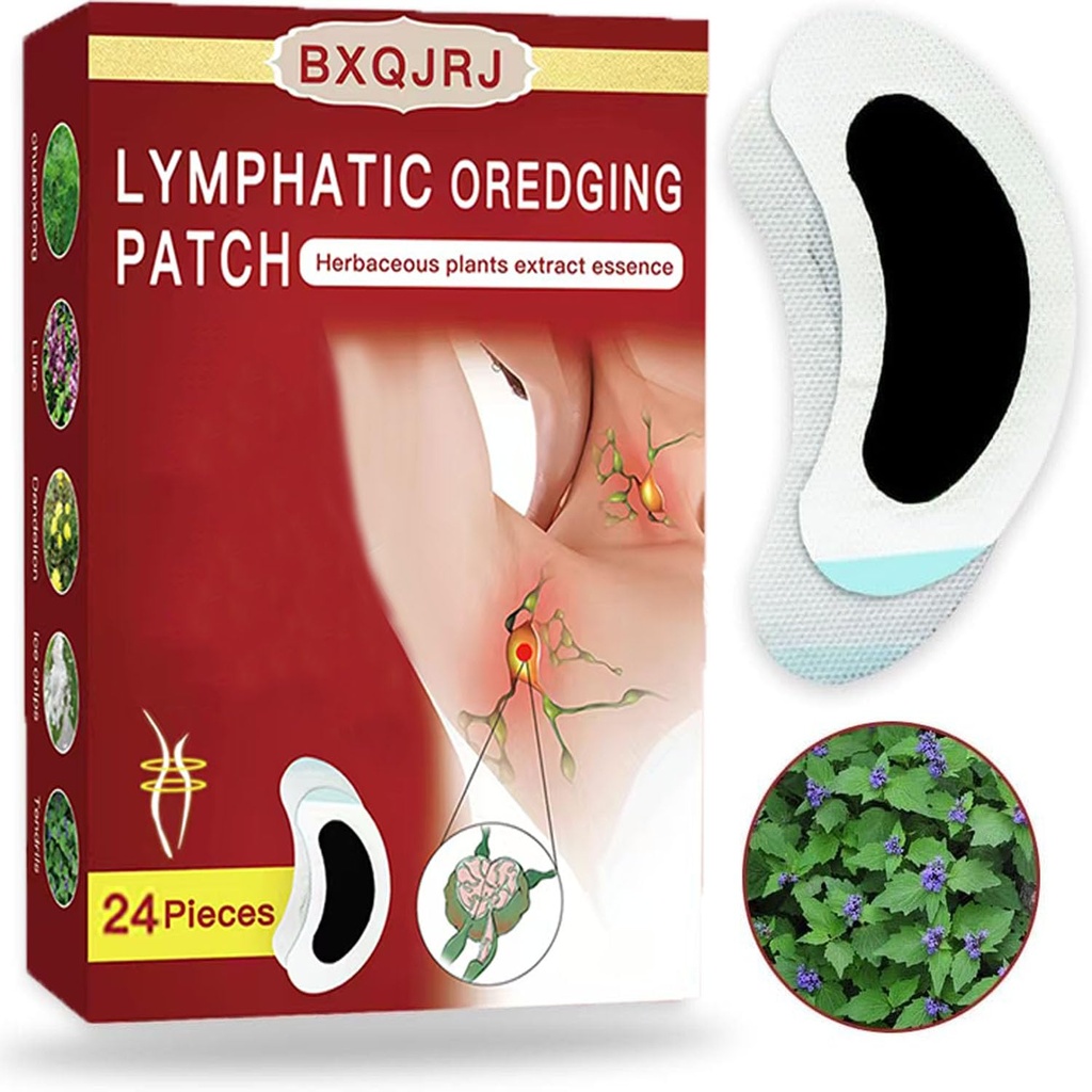 Lympatisk dressing patch, Herbal lymf noder patch, Herbal lymfatisk dressing omsorg patch,Lympatisk dressing patcher,Lymph Nodes patch, lymfatisk massasje(24PCS)
