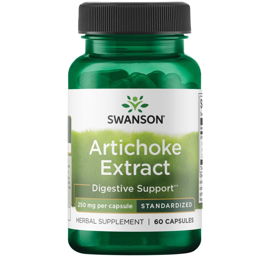 Swanson Artichoke 250 Milligrams 60 Kapsler