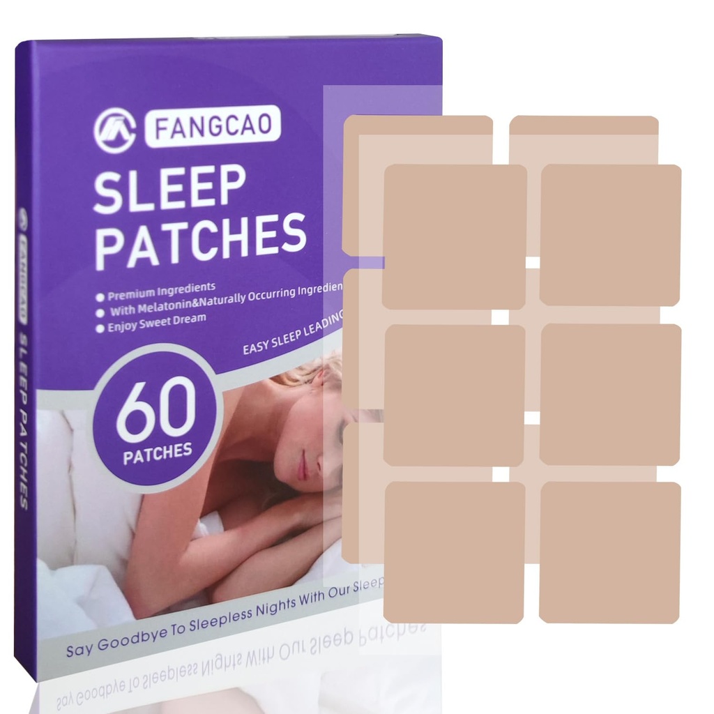 Sleep lapper, søvn lapp for voksne, Premium ingredienser oppgradert 60 lapper sett, enkel å påføre og behagelig