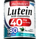 FITO-IC'S Lab | Lutein |180 Kapsler |40 mg | Lutein 40 mg | Lutein og zeaxanthin Supplement | Konsentratekstrakt | Lutein 40 mg | Lutein og zeaxanthin | zeaxantin | Ultra høy absorpsjon.
