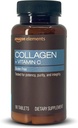 Elementer collagen peptider + vitamin C, 2500 mg collagen peptider per servering, 90 tabletter, 1 måneds forsyning