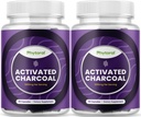 Aktivert Charcoal Pills Detox & Cleanse - rensende Coconut Capsules med 1200 mg Per Serving for Bloating Relief - aktiv avgiftstillegg for kropp og Gut Helse - 90 greve - 2 pakke