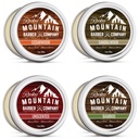 Beard Balm Variety Pack - 4 naturlige prøver (1 oz hver) med Argan olje, shea smør, kokosolje og jojoba olje - rik på vitaminer og mineraler