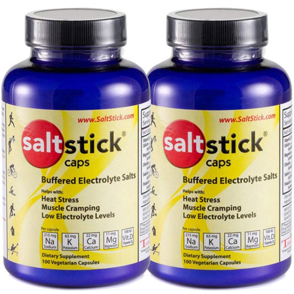 SaltStick Caps Electrolyte Replacement 100 Count (200 kapsler) (Packing May Vary)
