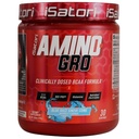 iSatori Amino-GRO BCAA pulver, grened kjede Aminosyrer med glutamin, Electrolyte pulver & Bio-GRO Bio-Active Peptidas for muskelvekst og post trening gjenoppretting, blå razz snø kon (30 serveringer)