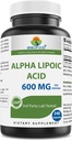 Brieofood Alpha Lipoic Acid 600 mg per servering - 240 kapsler - Ikke-GMO, Glutenfri