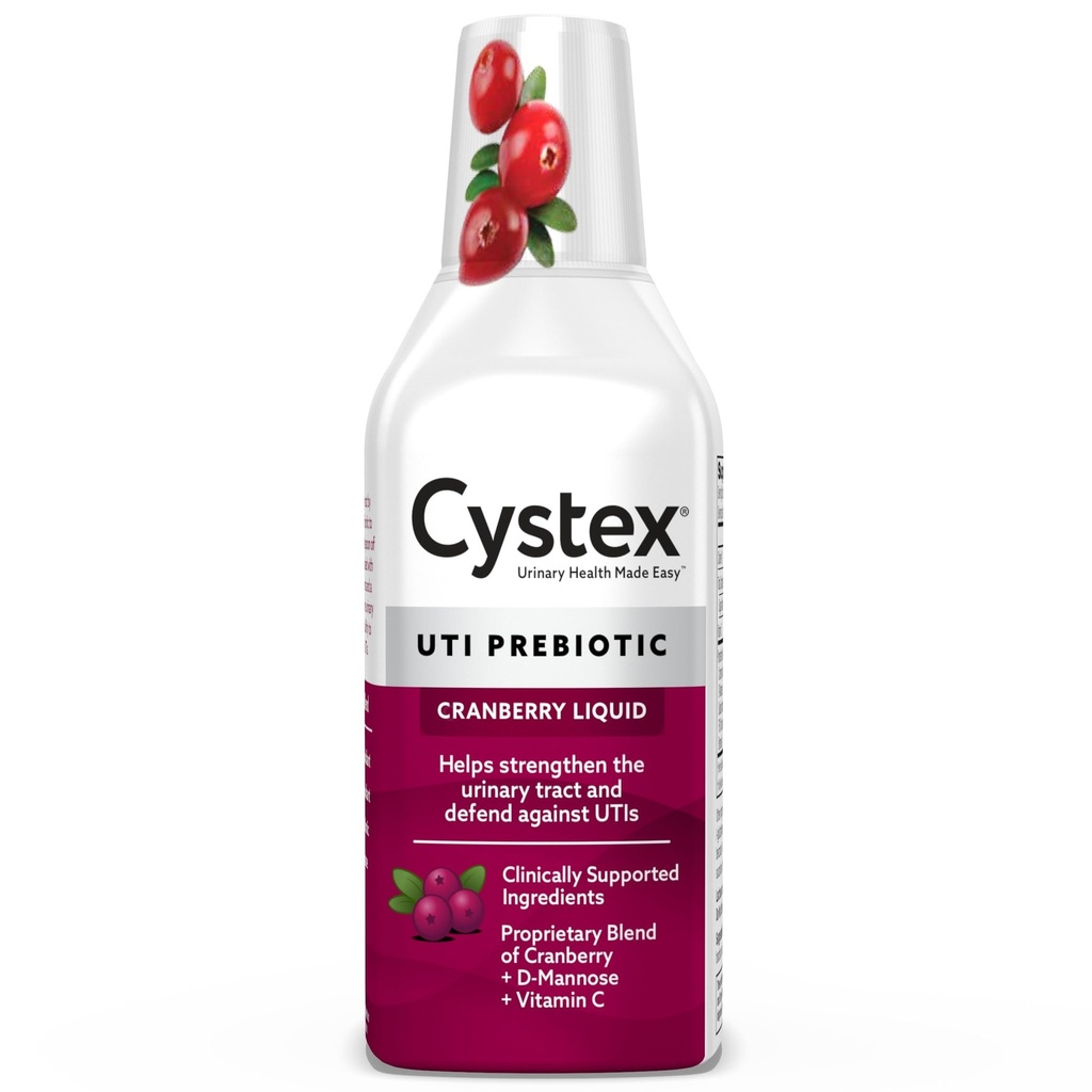 Cystex UTI-støtte og urinhelse Supplement - sukker-fri tranebær Prebiotic med D-Mannose, vitamin C, & Bromelain for UTI Beskyttelse og vedlikehold - flytende formel - 7,6 fl oz - (Pack of 1)