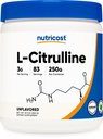 Nutricost ren L-Citrullin (base) pulver 250 gram