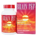 Natural Balance Brain Pep | Brain Funktion Supplement med Ginkgo Biloba, Kola Nut | Hjelper støtte Forbedret minne, fokus og mental klarhet | 60 Kapsler