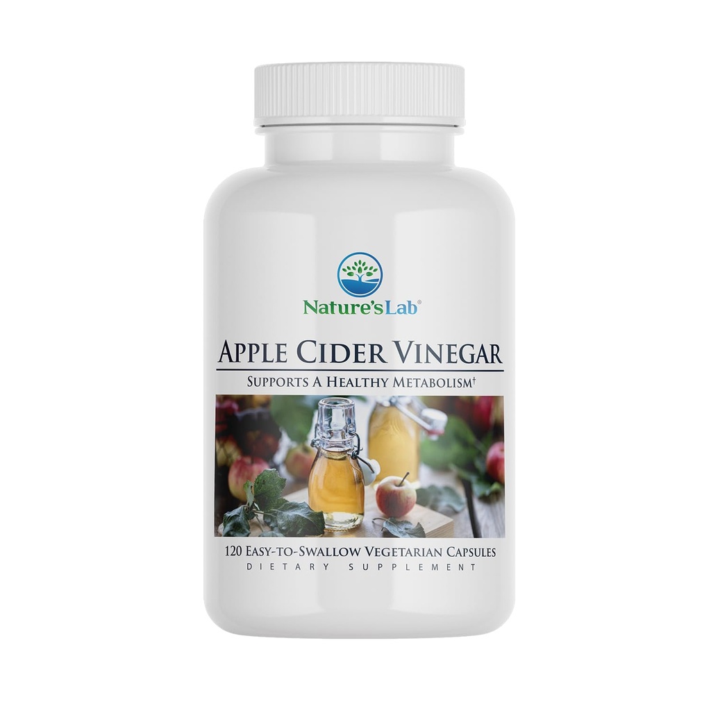 Naturens Lab Apple Cider Vinegar 1200mg med kromium - 120 kapsler (60 dagers forsyning)