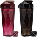 Klassisk 28 oz Blender Shaker flaske | Protein Shaker flaske med Diamond Agitator | Shaker Cup med bærende håndtak og oppvaskmaskin trygt | 2-Pack Svart & Maroon
