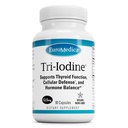 EuroMedica Tri-Iodine - Støtte Thyroid Helse - Bidrar Hormon Balance med molekylær jodin fra Kelp - Funksjoner Kalium jodid & Natrium jodid - Brain & Energy Support - 12,5 mg, 90 Kapsler