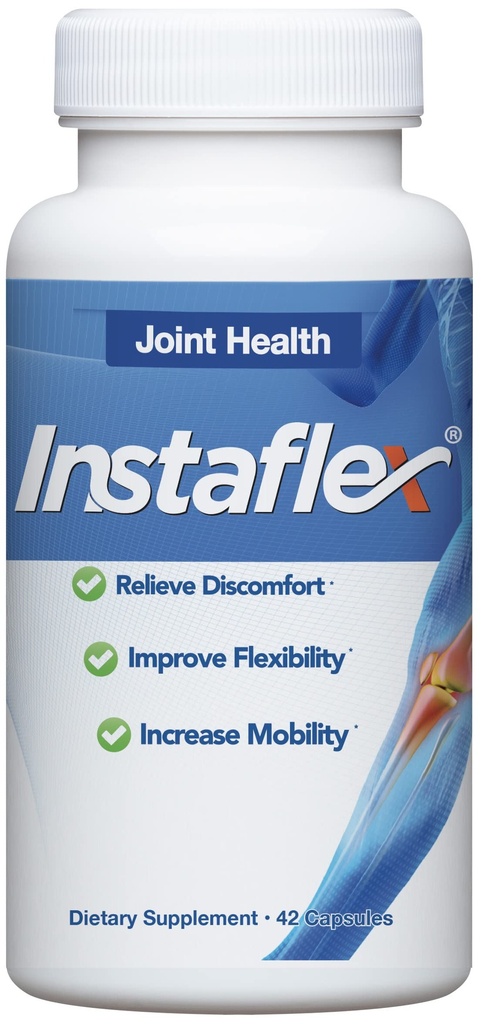Instaflex Joint Support Supplement - klinisk studert ledd relief blanding av glukosamin, MSM, Hvit Willow, Turmeric, Ginger, Cayenne, Hyaluronsyre - 42 kapsler